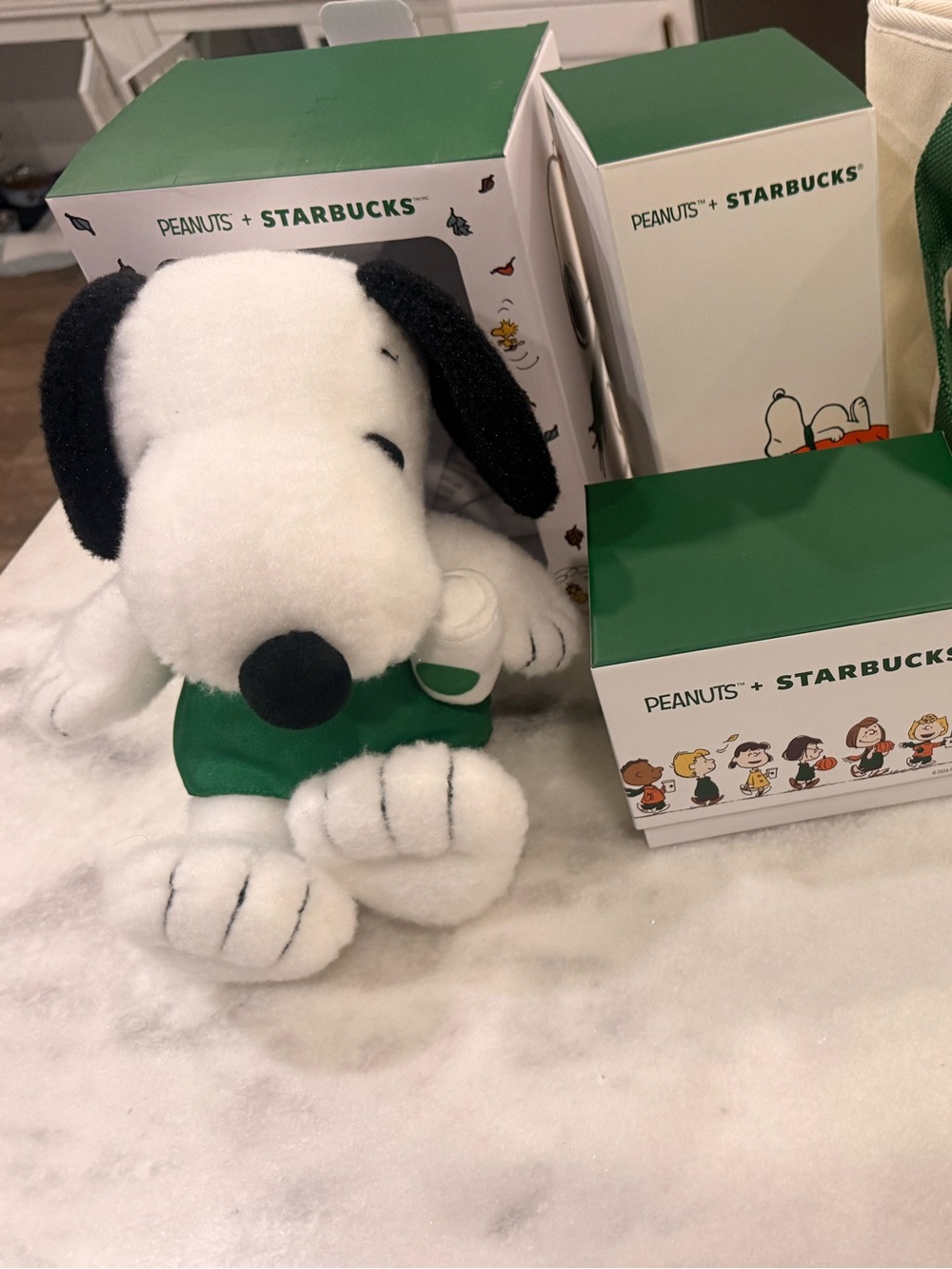 SNOOPy STARBUCKS Trick-or-Treat Tote - Green & Orange / mug / everything